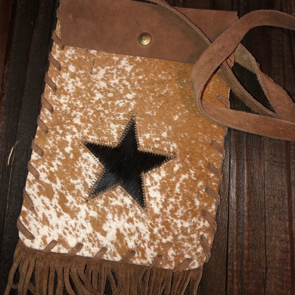Western leather bag